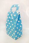 HEDİYE ÇANTA MAVİ PUANLI 5CMX7CM 10'LU