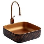 E-4072X Tezgah Üstü Porselen Lavabo E-4072X