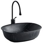 EH-4600M5 Siyah Tezgah Üstü Lavabo EH-4600M5