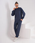 Modal Kumaş Sweatshirt Cepli Eşofman Takımı