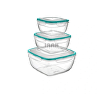 Fresh Box 3 Lü Set Şeffaf