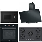 Franke Ankastre Set Siyah (FPJ 915 V BK A-FHNS 905 4G TC B-FSL 86 H BK-FSL 20 MW BK)