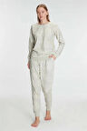 AmoraSecret AmoraSecret Pamuklu Uzun Kol Kışlık Pijama Takımı