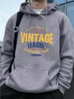 Vintage Legue Efsanevi Takım Baskılar Erkekler Kapüşonlular Sonbahar Polar Sıcak Kazak Rahat