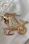 Stellar Capricorn Zarafet Oğlak Broşu