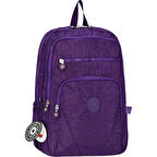 DZC KUZRNLER AVM MOR KRINKIL OKUL SIRT ÇANTASI DAYANIKLI ÇOK GÖZLÜ GÜNLÜK SPOR UNISEX  