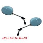 ARARO Cappucino 125 cc - 50 cc Ayna Takımı TURKUAZ RENK - ARASMOTO