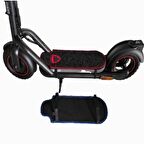 Elektrikli Scooter Aksesuar Koruyucu Paspas Navee N65 İçin Kırmızı Kurt Nakış Arma Kırmızı Kenar 