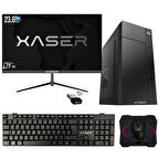 Xaser Xsr380 i3 2100 8GB Ram 512GB SSD 23.8" Monitör Masaüstü Ofis Bilgisayarı