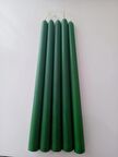 5'li Yeşil Şamdan Mumu 1. Kalite Doğal Kokulu Uzun Çubuk Konik Mum Dekoratif