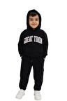 UNİSEX MODEL KAPÜŞON DETAYLI PAMUKLU ALT - ÜST TAKIM 2'Lİ TAKIM