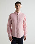 GANT Erkek Pembe Regular Fit Klasik Yaka Çizgili Gömlek