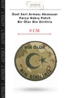 Özel Seri Arması Aksesuar Parça Nakış Patch Bir Ölür Bin Diriliriz