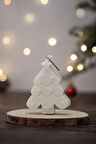Dekoratif Beyaz Yılbaşı Ağacı Küçük Kokulu Soya Mumu