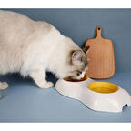 Yeni Tasarım Yumurta Sarısı Şekli Köpek Ve Kedi Mama Kapları