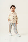 Erkek Çocuk Keten Gömlek Müslin Pantolon Takım 2-5 Yaş