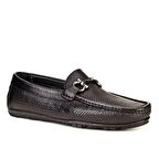 Cabani Erkek Lazer Detaylı Tokalı Loafer Günlük Ay