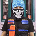 Nerf Oyuncak Tabanca Mermi Şarjör Depolama Yeleği & Maske Bandana 