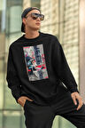 Jett Karakter Baskılı Unisex Oversize Valoorant Sweatshirt