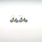 TEDZ COLLECTİON Kırmızı Bisiklet Pin Küpe