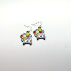 TEDZ COLLECTİON Balonlu Araba Pin Küpe