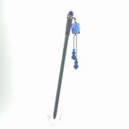 TEDZ COLLECTION Lapis Lazuli Püsküllü Topuz Çubuğu