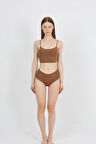 Yüksek Bel Basic Lazer Kesim Bikini Külot 3'lü Paket