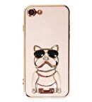 Smcase Apple iPhone Se 2020 Kılıf Standlı Kamera Korumalı Bulldog Silikon