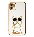 Smcase Apple iPhone 12 Kılıf Standlı Kamera Korumalı Bulldog Silikon