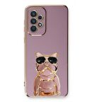 Smcase Samsung Galaxy A72 Kılıf Standlı Kamera Korumalı Bulldog Silikon
