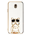 Smcase Samsung Galaxy J7 Pro J730F Kılıf Standlı Kamera Korumalı Bulldog Silikon