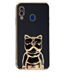 Smcase Samsung Galaxy A30 Kılıf Standlı Kamera Korumalı Bulldog Silikon