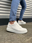 JY151 Boost Bağcıklı Cilt Erkek Günlük Sneaker Ayakkabı CBT - Beyaz