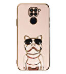 Smcase Xiaomi Redmi Note 9 Kılıf Standlı Kamera Korumalı Bulldog Silikon