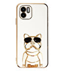 Smcase Xiaomi Redmi A1 Kılıf Standlı Kamera Korumalı Bulldog Silikon