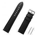 Siyah Saat Kordonu Kayış 22mm