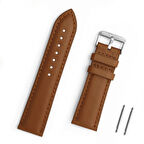 18mm Açık Kahverengi Taba Hakiki Deri Saat Kordonu Kayış