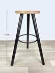 Banco Bar Sandalyesi, Bar Taburesi 72cm Ahşap
