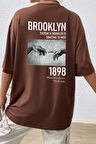 Uyguntarz Unisex 1898 Brooklyn Baskılı T-shirt