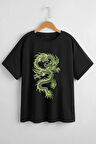 Uyguntarz Çocuk Green Dragon Pamuklu Tshirt