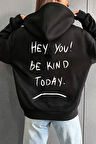 Uyguntarz Unisex Oversize Hey you Baskılı Sweatshirt