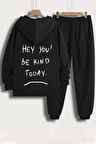 Uyguntarz Unisex Hey you Baskılı Eşofman Takımı