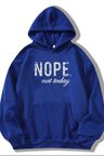 Unisex Nope Baskılı Sweatshirt