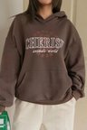 Unisex Cherish Baskılı Oversize Sweatshirt