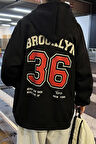 Uyguntarz Erkek 36 Brooklyn Baskılı Oversize Sweatshirt