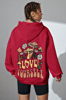 Uyguntarz Unisex Oversize Love Yourself Baskılı Sweatshirt