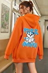 Free Grafiti Sırt Baskılı Sweatshirt