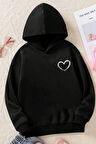 Uyguntarz Çocuk Kalp Baskılı Sweatshirt