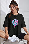 Uyguntarz Unisex Smile Baskılı Tasarım Tshirt