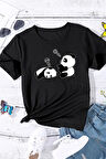 Uyguntarz Çocuk Sleep Panda Baskılı Pamuklu Tshirt